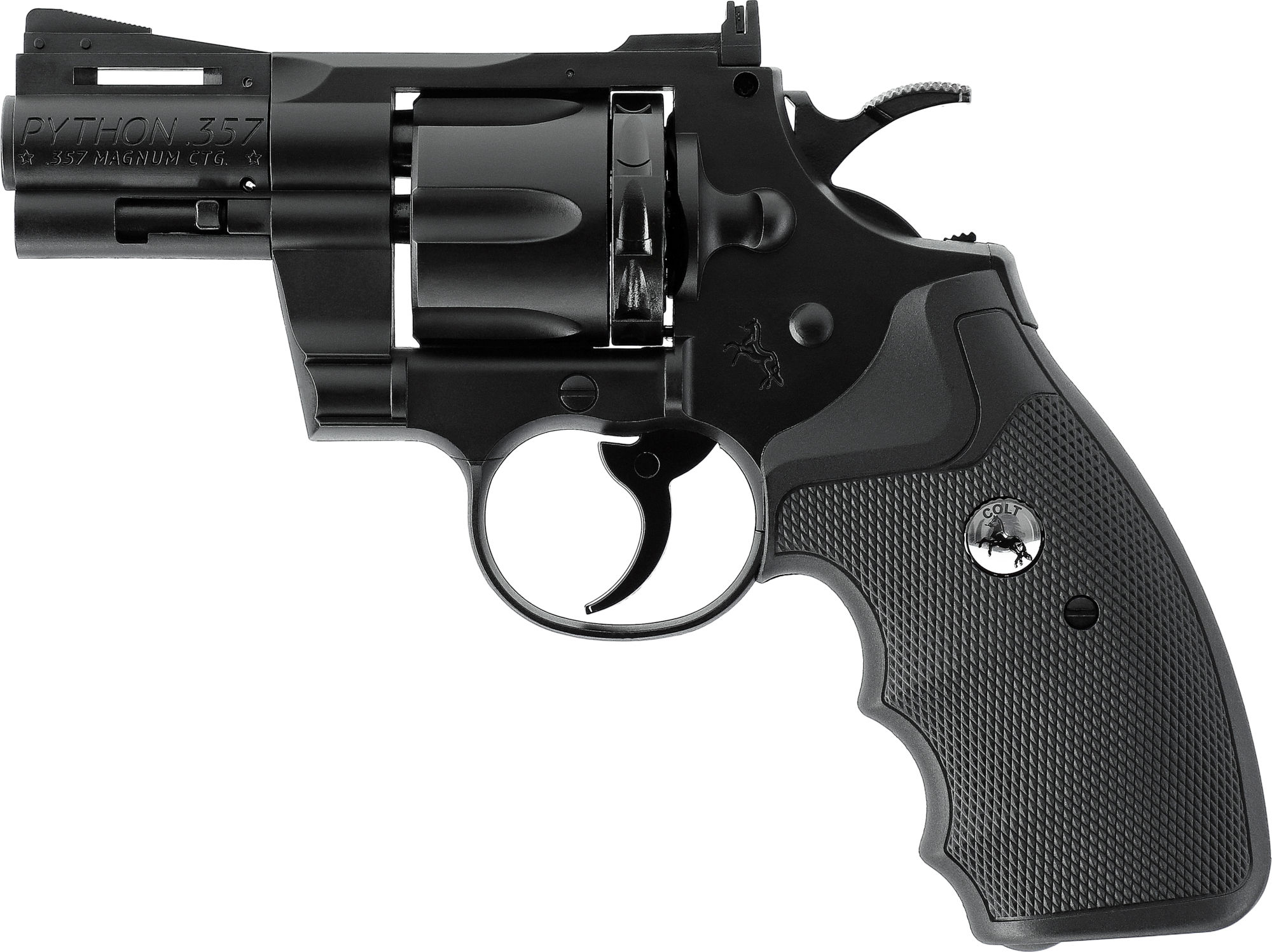 Colt Python 2,5 Zoll 4,5 mm Diabolos / Stahl BB`s CO2 Revolver