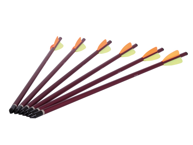 203594 Armbrustbolzen 6 Stück 14 Zoll Rot