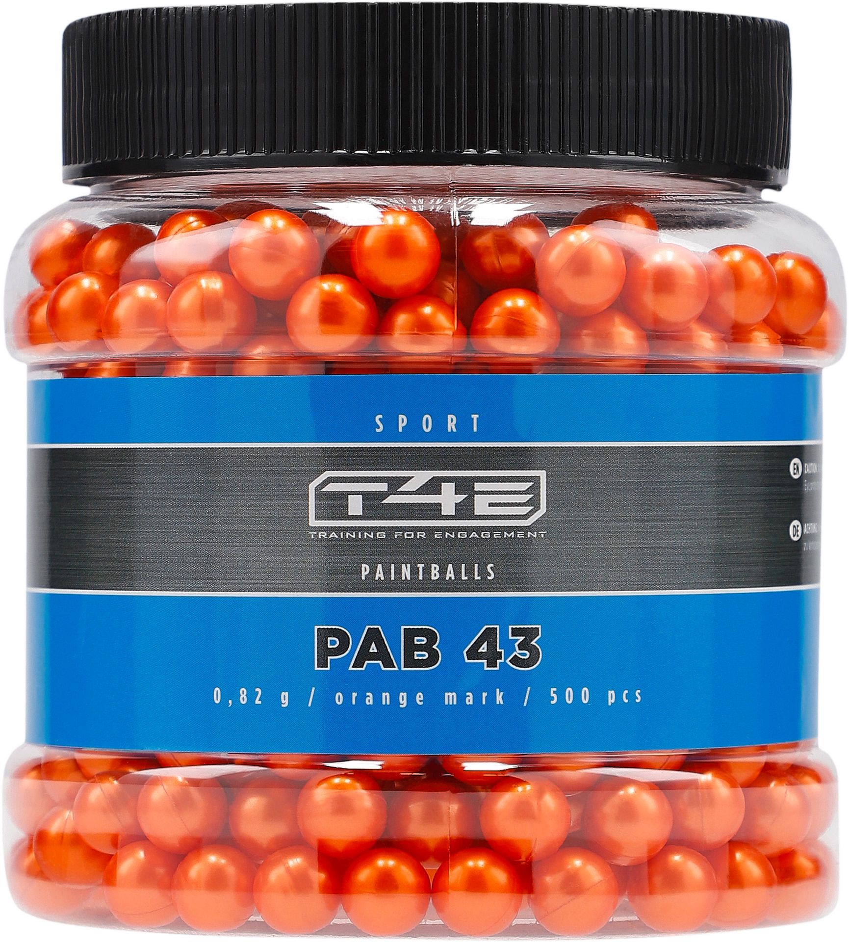 2-4470_product_image_packaging T4E Sport PAB 43 Paintballs Kaliber .43
