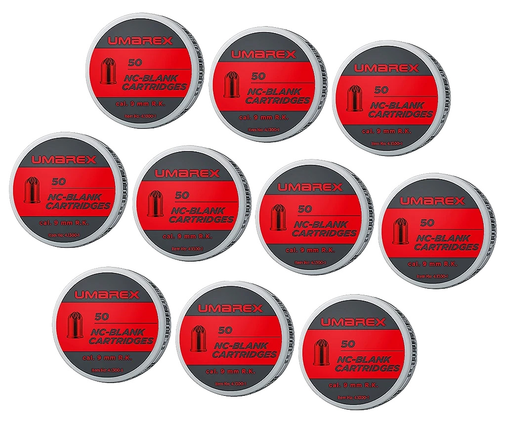 500 Platz-/ Knallpatronen 9mm (.380) Umarex  für Revolver 500 Platz-/ Knallpatronen 9mm (.380) Umarex  für Revolver