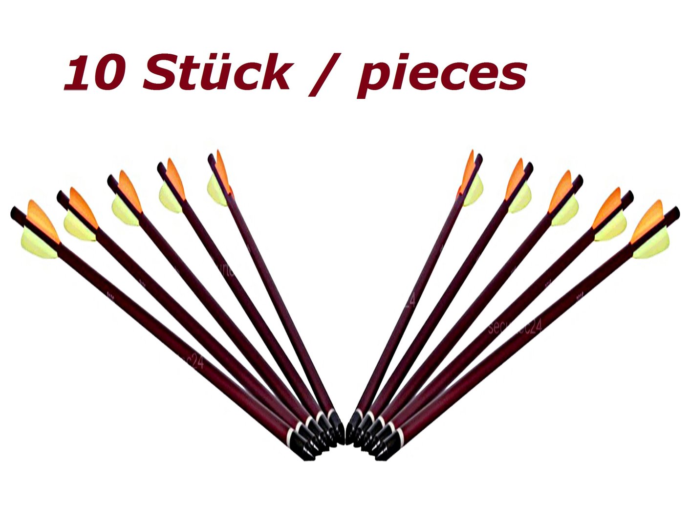 Pfeile5_14U7w7mbPasINRm Armbrustpfeile  10 Stück 14 Zoll Rot