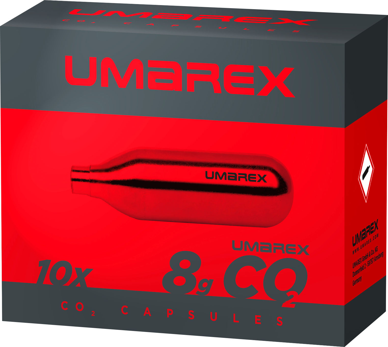 4-1698_product_image_perspective Umarex CO2-Kapseln 8g 10er Packung passend für T4E TP 50 Compact