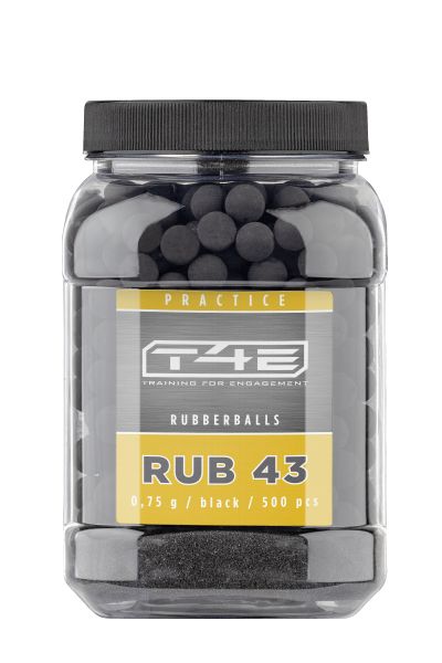 T4E Practice RUB 43 Blackballs Rubberballs 500 Stück