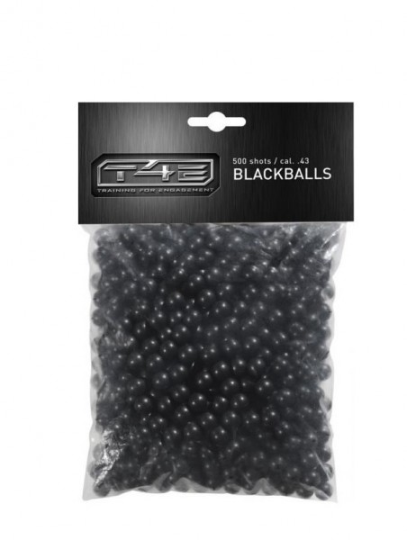 T4E Blackballs Rubberballs 500 Stück Kal. 43
