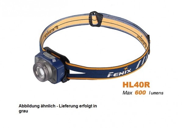 Fenix HL40R fokussierbare LED Stirnlampe Grau